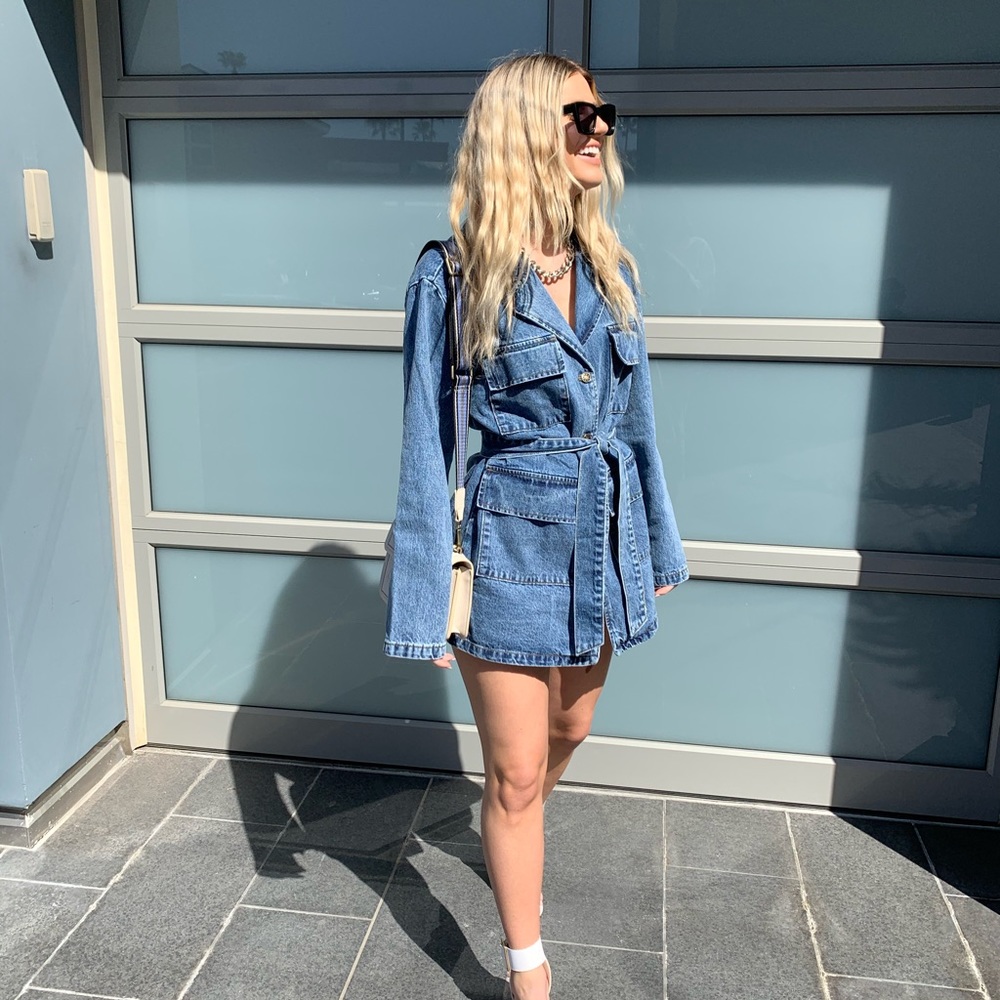 Lioness denim blazer dress